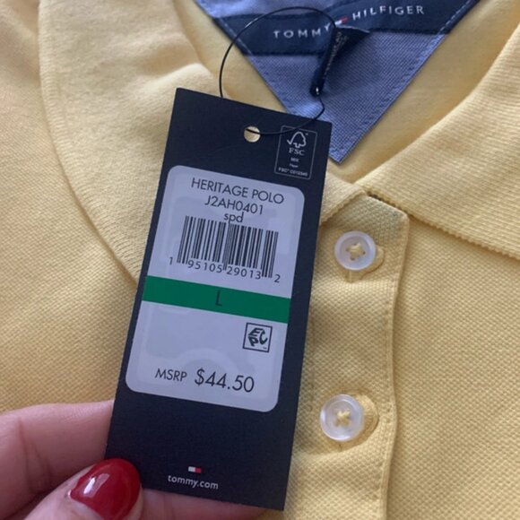Ladies Tommy Hilfiger short sleeve polo size L - Picture 4 of 8